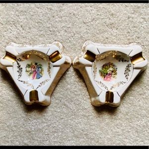 Vintage porcelain ashtrays